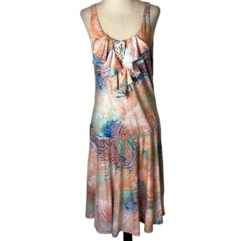 Lauren Jeans Co By Ralph Lauren Boho Paisley Tank Dress Women's X-Large